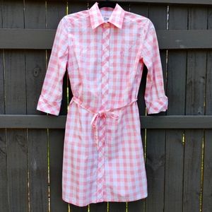 Lilly Pulitzer Pink Gingham Cornelia Dress Size 2